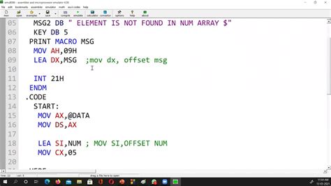 simple games using assembly language 8086